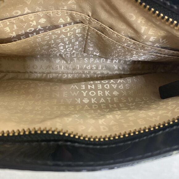 Kate Spade Crossbody Shoulder Purse Camellia Street Amy Patent Leather Black COA - Picture 10 of 16